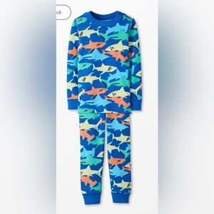 Hanna Andersson Blue Shark Pajama Set